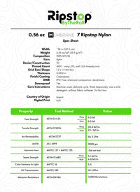 0.56 oz MEMBRANE 7 Ripstop Nylon