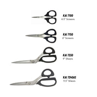 Kai Scissors 7240-AS: 9 1/2-inch Serrated Edge UHMWPE Shears