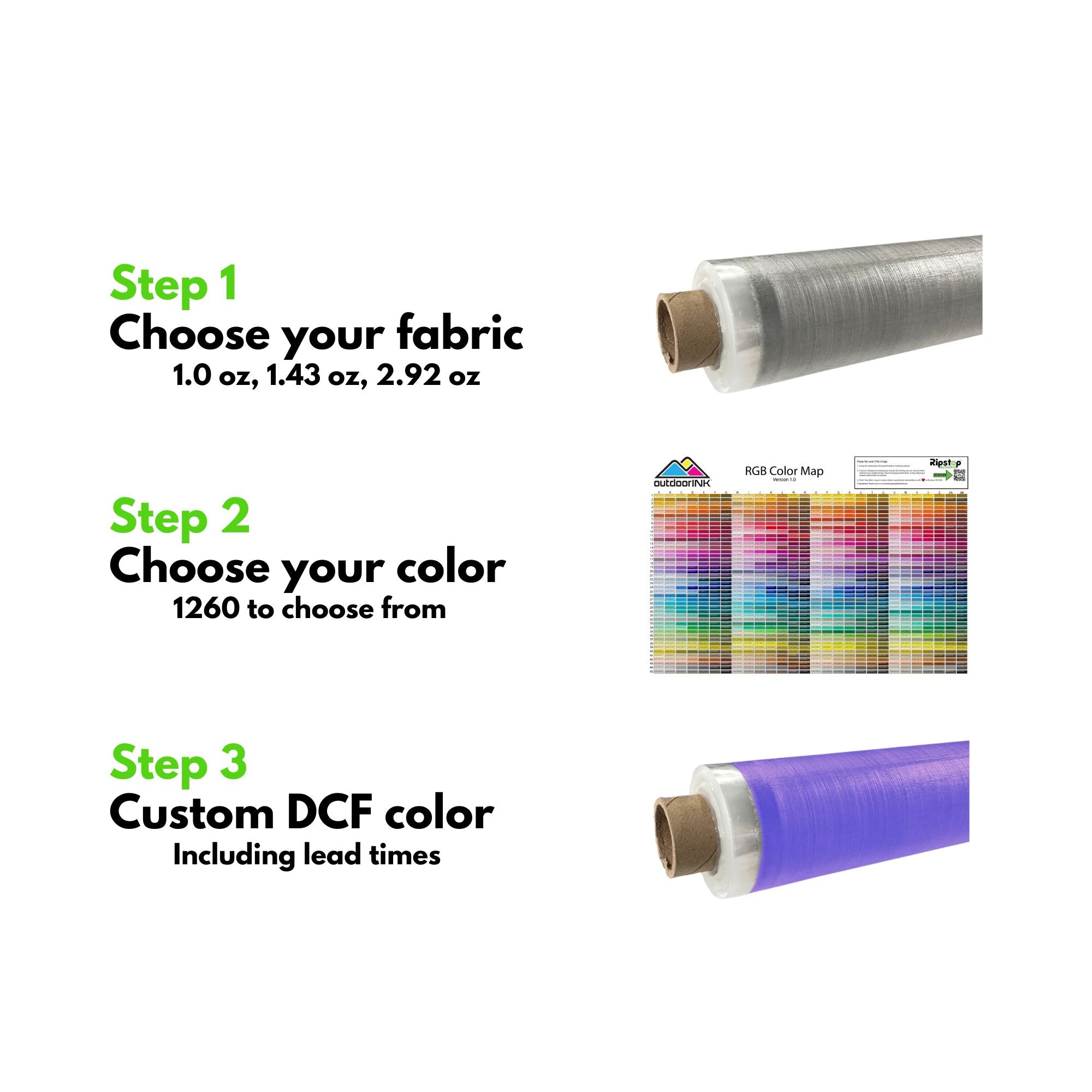 Omnicolor Solids - Dyneema® Composite Fabric - Full Rolls (9.8 yds/ 9 Meters)