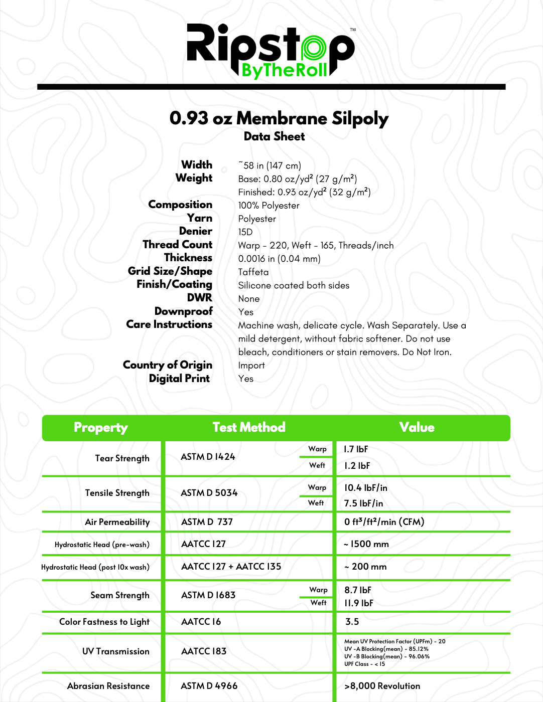 MEMBRANE Silpoly - Full Roll