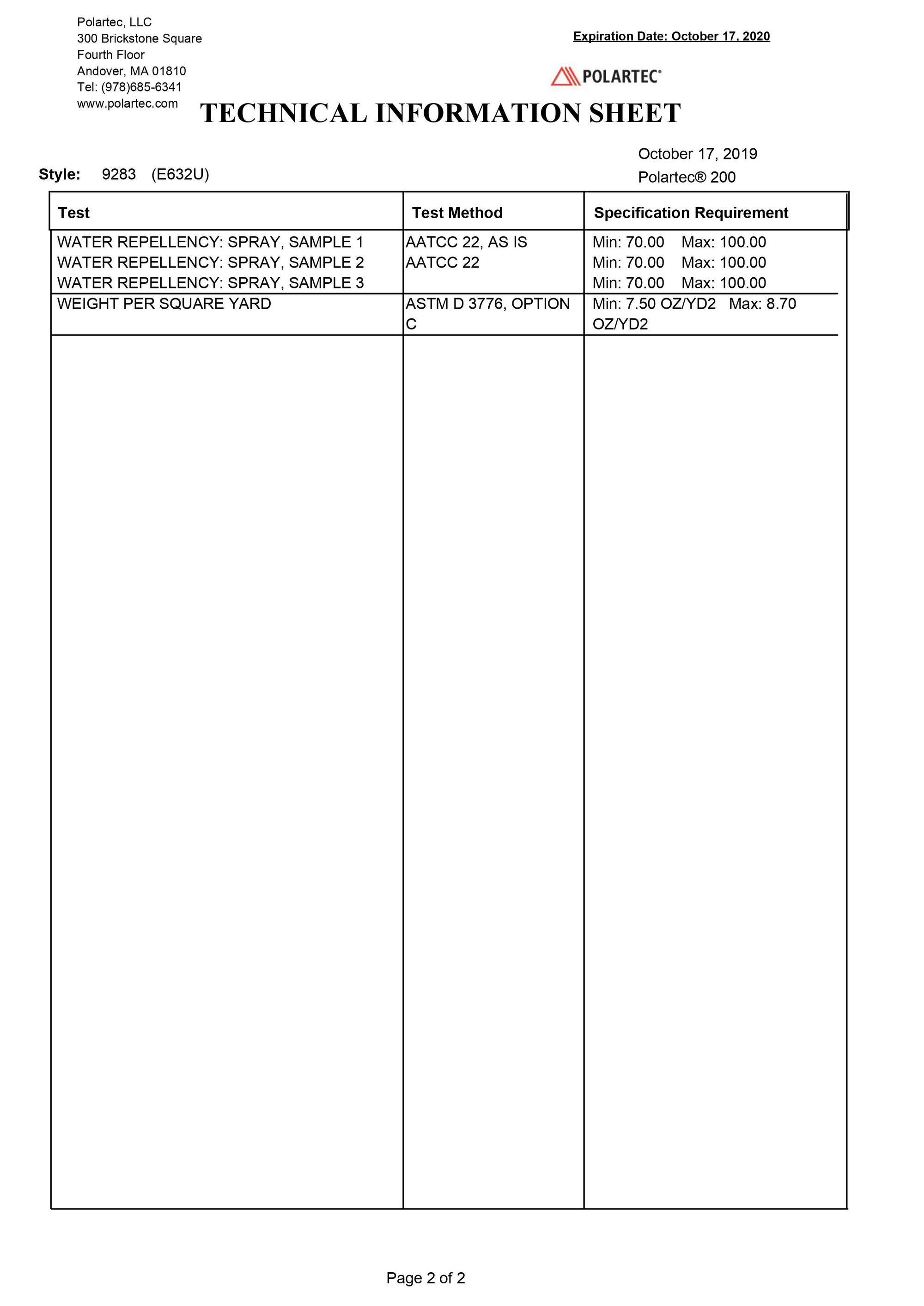 Polartec® 200 Fleece 9283