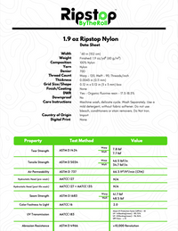 1.9 oz Ripstop Nylon - Full Roll