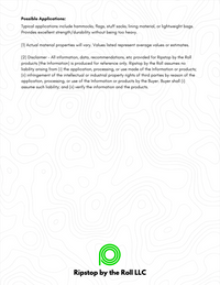 1.9 oz Ripstop Nylon - Full Roll