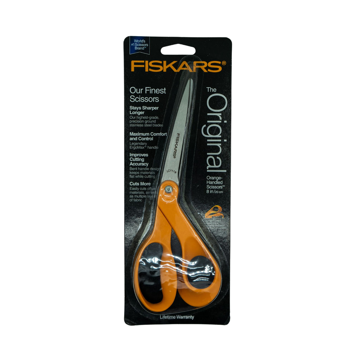 FISKARS® Non-Stick Heavy-Duty Premium Bent Handle Scissors