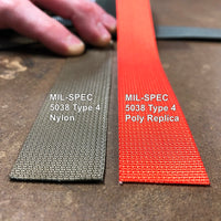 MIL-SPEC 5038 Type 4 Polyester Replica Webbing - Colors