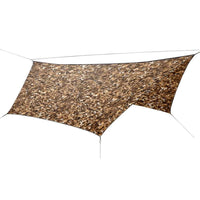 OutdoorINK HEX12 Tarp Kit, Fallen Leaves Snowy Dark