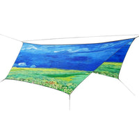 OutdoorINK HEX12 Tarp Kit, Wheatfield Under Thunder Clouds