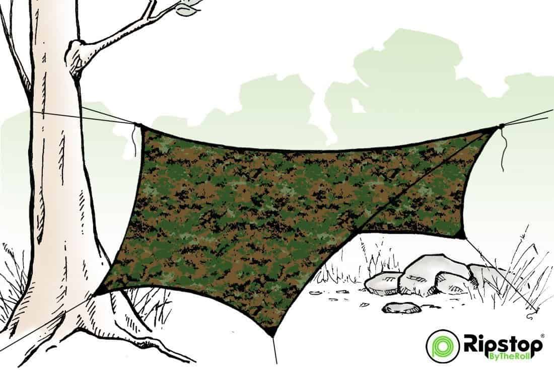 Pre-Cut HEX12 Tarp Kit, MARPAT
