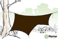 Pre-Cut HEX12 Tarp Kit, Dark Brown