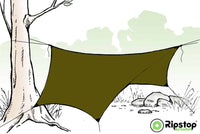 Pre-Cut HEX12 Tarp Kit, Olive Drab