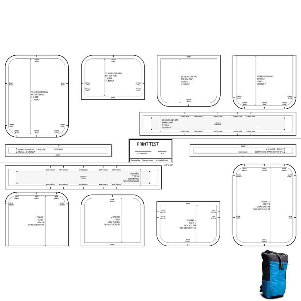 Mountain Flyer UL Backpack Template/Pattern Bundle - 34 L
