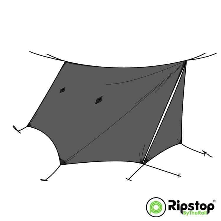 Pre-Cut WINTER12 Tarp Kit, Charcoal Gray