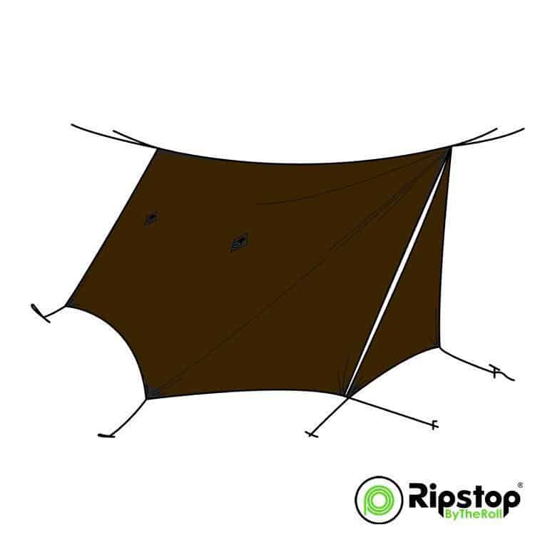 Pre-Cut WINTER12 Tarp Kit, Dark Brown