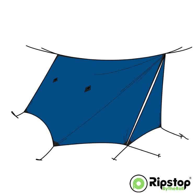 Pre-Cut WINTER12 Tarp Kit, Moroccan Blue