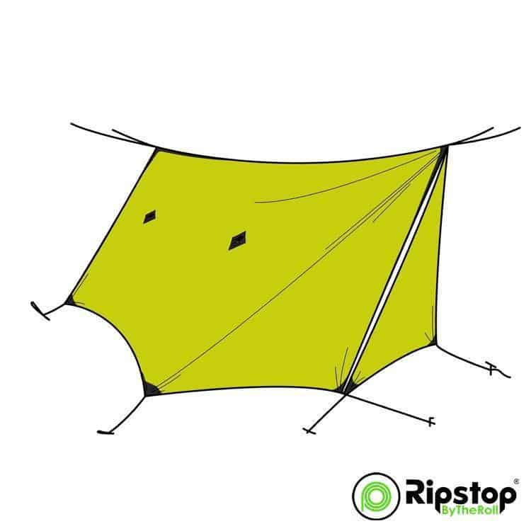 Pre-Cut WINTER12 Tarp Kit, Olive Yellow