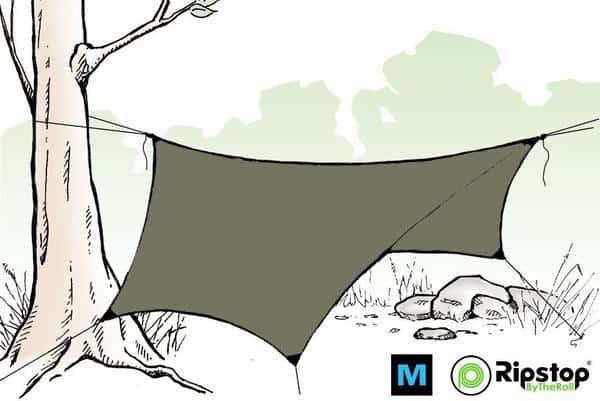 Pre-Cut HEX12 Ultralight Tarp Kit