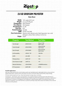 2.6 oz GridFlow™ Polyester