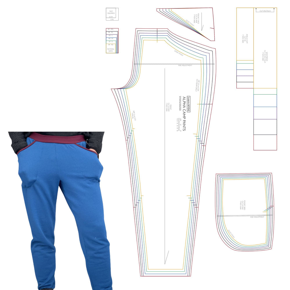 Camp Jacket Pattern Pattern Kits - Jackets, Ponchos, Pants, Etc - Ripstop by the Roll