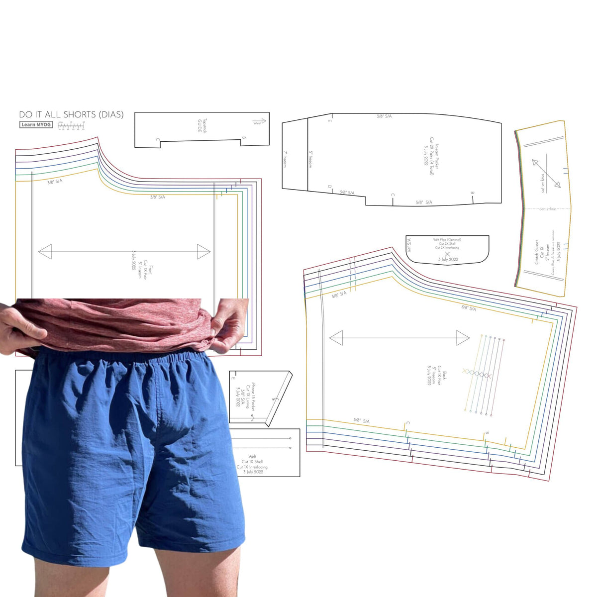 DIAS Template/Pattern Bundle | DIY, MYOG - Ripstop by the Roll