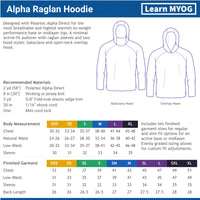 Alpha Raglan Hoodie Template/Pattern Bundle - Learn MYOG