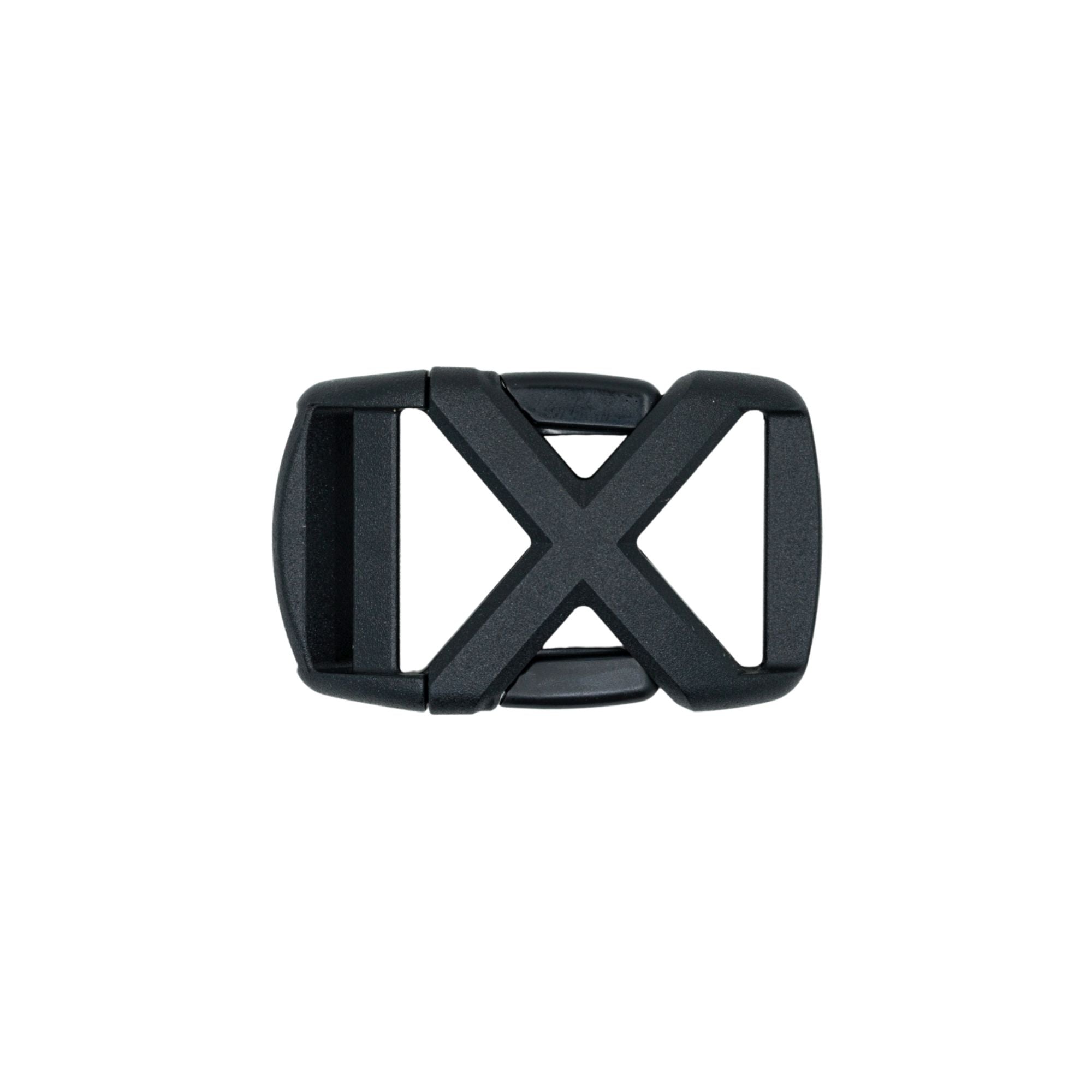 Clasp, buckle, plastic, black, 43.5x21.5mm with 15x2.5mm hole. Sold per pkg  of 5. - Fire Mountain Gems and Beads