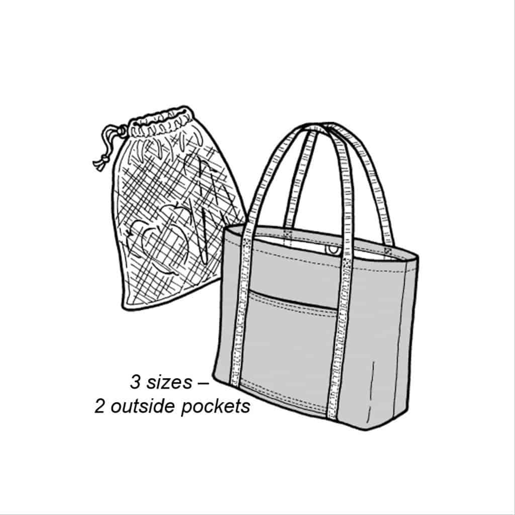 Pocket Full or Rulers Bag Pattern – Bella Nonna Design Studio