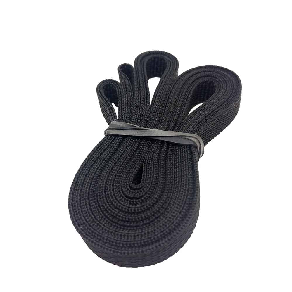 1/2 Polypro Webbing - Black - Ripstop by the Roll