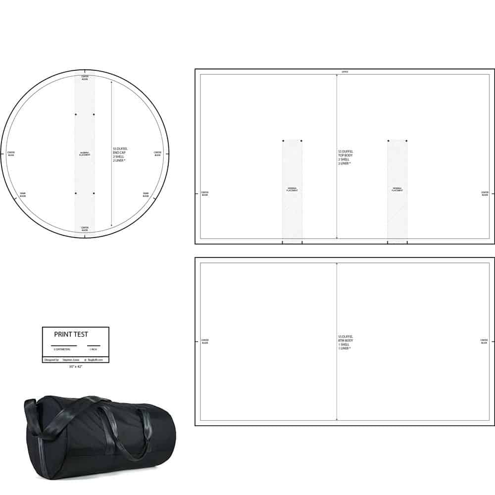 Simple Series Duffle Bag Template/Pattern Bundle