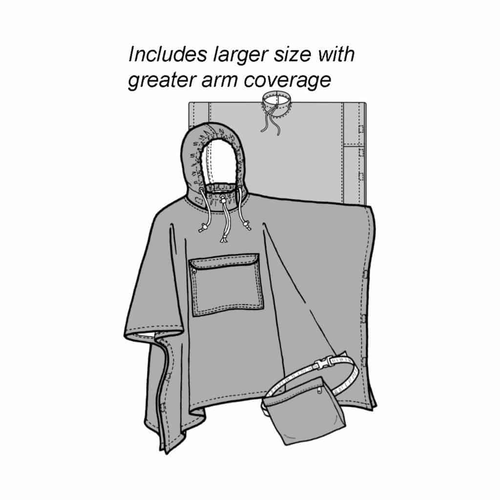 Adult Rain Poncho Pattern